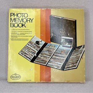 NEW Vintage Holson Photo Memory Book Picture Album Binder-Vtg-70s-80s-Memories